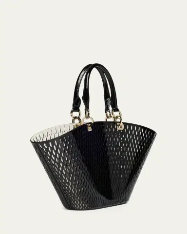 Tom Ford Cut Out Patent Leather Medium Tote Bag | Thumbnail 3 Tom Ford Cut Out Patent Leather Medium Tote Bag | Thumbnail 3