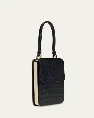 Tom Ford Frame Croc-Embossed Leather Vertical Clutch | Thumbnail 3 Tom Ford Frame Croc-Embossed Leather Vertical Clutch | Thumbnail 3