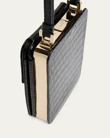 Tom Ford Frame Croc-Embossed Leather Vertical Clutch | Thumbnail 4 Tom Ford Frame Croc-Embossed Leather Vertical Clutch | Thumbnail 4