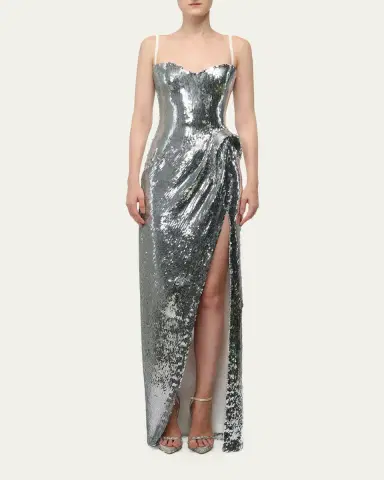 Gaurav Gupta Celeste Strapless Sequined Sculptural Gown | Thumbnail 2 Gaurav Gupta Celeste Strapless Sequined Sculptural Gown | Thumbnail 2