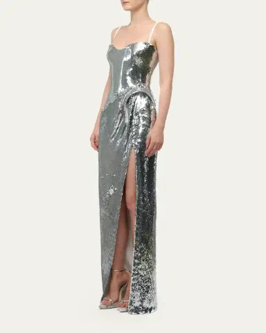 Gaurav Gupta Celeste Strapless Sequined Sculptural Gown | Thumbnail 4 Gaurav Gupta Celeste Strapless Sequined Sculptural Gown | Thumbnail 4