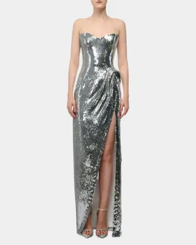 Gaurav Gupta Celeste Strapless Sequined Sculptural Gown | Thumbnail 6 Gaurav Gupta Celeste Strapless Sequined Sculptural Gown | Thumbnail 6