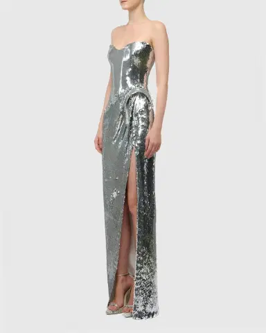 Gaurav Gupta Celeste Strapless Sequined Sculptural Gown | Thumbnail 8 Gaurav Gupta Celeste Strapless Sequined Sculptural Gown | Thumbnail 8