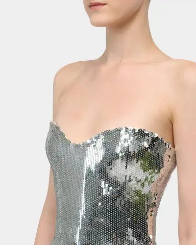 Gaurav Gupta Celeste Strapless Sequined Sculptural Gown | Thumbnail 9 Gaurav Gupta Celeste Strapless Sequined Sculptural Gown | Thumbnail 9