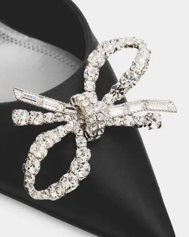 Amina Muaddi 70mm Rosie Embellished Satin Slingback Pumps | Thumbnail 5 Amina Muaddi 70mm Rosie Embellished Satin Slingback Pumps | Thumbnail 5