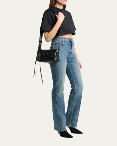 Balenciaga Le City Moto Mini Leather Shoulder Bag | Thumbnail 5 Balenciaga Le City Moto Mini Leather Shoulder Bag | Thumbnail 5