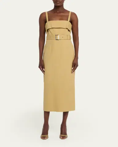 Toccin Theodora Belted Midi Dress | Thumbnail 2 Toccin Theodora Belted Midi Dress | Thumbnail 2