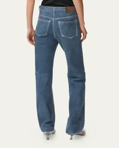 Loewe Suede Goatskin Straight-Leg Trousers | Thumbnail 3 Loewe Suede Goatskin Straight-Leg Trousers | Thumbnail 3