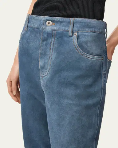 Loewe Suede Goatskin Straight-Leg Trousers | Thumbnail 5 Loewe Suede Goatskin Straight-Leg Trousers | Thumbnail 5