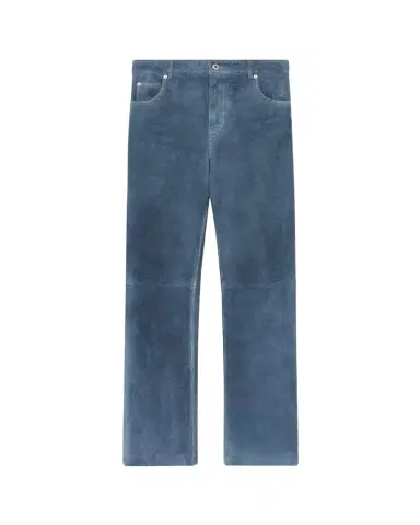 Loewe Suede Goatskin Straight-Leg Trousers | Thumbnail 1 Loewe Suede Goatskin Straight-Leg Trousers | Thumbnail 1