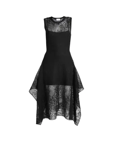 McQueen Floral Lace Semi-Sheer Sleeveless Dress | Thumbnail 1 McQueen Floral Lace Semi-Sheer Sleeveless Dress | Thumbnail 1