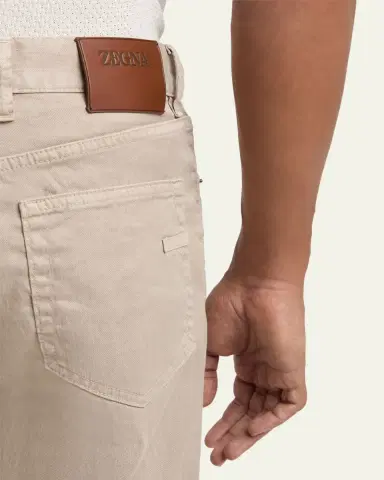 ZEGNA City Stretch Cotton-Linen Jeans | Thumbnail 5 ZEGNA City Stretch Cotton-Linen Jeans | Thumbnail 5
