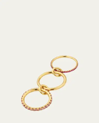 Spinelli Kilcollin Norah Rose 18K Yellow Gold Pink Sapphire Ring | Thumbnail 4 Spinelli Kilcollin Norah Rose 18K Yellow Gold Pink Sapphire Ring | Thumbnail 4