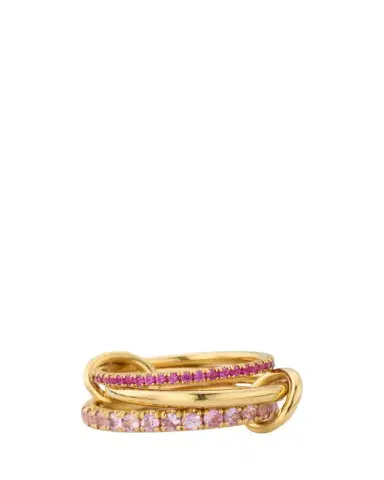 Spinelli Kilcollin Norah Rose 18K Yellow Gold Pink Sapphire Ring | Thumbnail 1 Spinelli Kilcollin Norah Rose 18K Yellow Gold Pink Sapphire Ring | Thumbnail 1