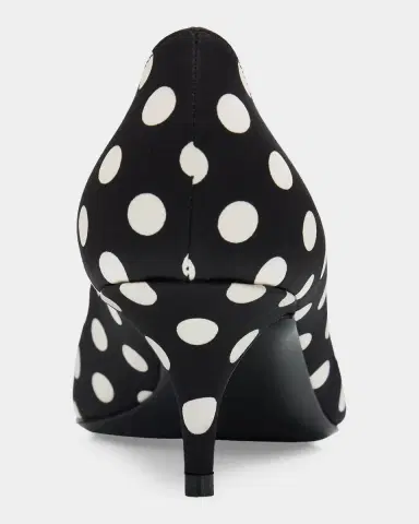 Amina Muaddi 55mm Barbara Polka-Dot Satin Pumps | Thumbnail 2 Amina Muaddi 55mm Barbara Polka-Dot Satin Pumps | Thumbnail 2