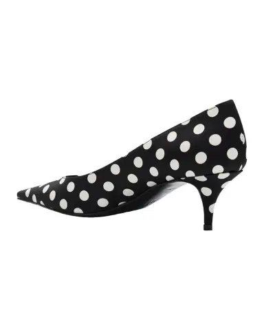 Amina Muaddi 55mm Barbara Polka-Dot Satin Pumps | Thumbnail 1 Amina Muaddi 55mm Barbara Polka-Dot Satin Pumps | Thumbnail 1