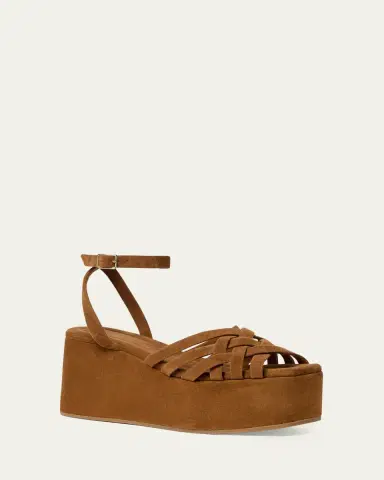 Loeffler Randall 80mm Channing Suede Platform Sandals | Thumbnail 2 Loeffler Randall 80mm Channing Suede Platform Sandals | Thumbnail 2