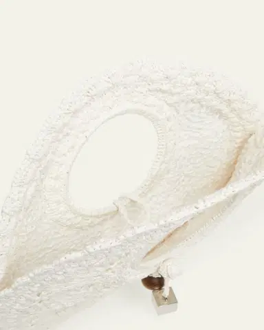 Jacquemus Le Petite Crochet Raffia Lace Top-Handle Bag | Thumbnail 4 Jacquemus Le Petite Crochet Raffia Lace Top-Handle Bag | Thumbnail 4