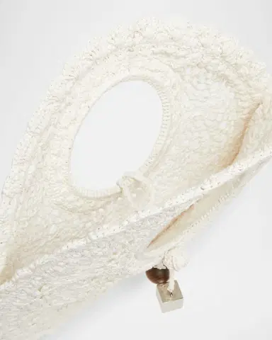 Jacquemus Le Petite Crochet Raffia Lace Top-Handle Bag | Thumbnail 8 Jacquemus Le Petite Crochet Raffia Lace Top-Handle Bag | Thumbnail 8