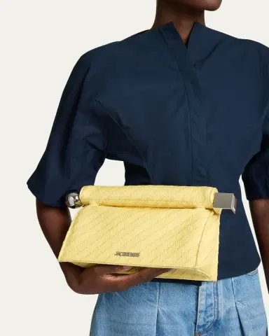 Jacquemus La Pochette Rond Carre Rolled Clutch Bag | Thumbnail 2 Jacquemus La Pochette Rond Carre Rolled Clutch Bag | Thumbnail 2