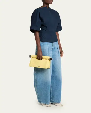 Jacquemus La Pochette Rond Carre Rolled Clutch Bag | Thumbnail 5 Jacquemus La Pochette Rond Carre Rolled Clutch Bag | Thumbnail 5