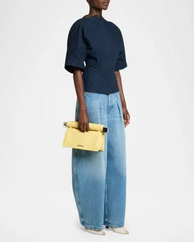 Jacquemus La Pochette Rond Carre Rolled Clutch Bag | Thumbnail 9 Jacquemus La Pochette Rond Carre Rolled Clutch Bag | Thumbnail 9