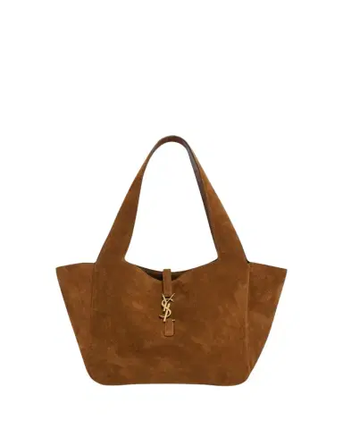 Saint Laurent Le 5 à 7 Bea Small Tote Bag in Suede | Thumbnail 1 Saint Laurent Le 5 à 7 Bea Small Tote Bag in Suede | Thumbnail 1