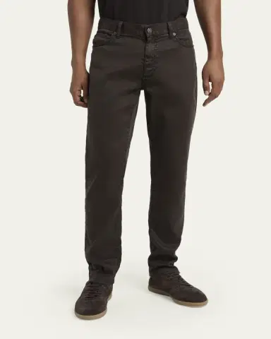 ZEGNA Stretch Cotton-Linen Jeans | Thumbnail 4 ZEGNA Stretch Cotton-Linen Jeans | Thumbnail 4