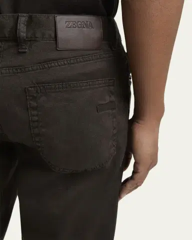 ZEGNA Stretch Cotton-Linen Jeans | Thumbnail 5 ZEGNA Stretch Cotton-Linen Jeans | Thumbnail 5