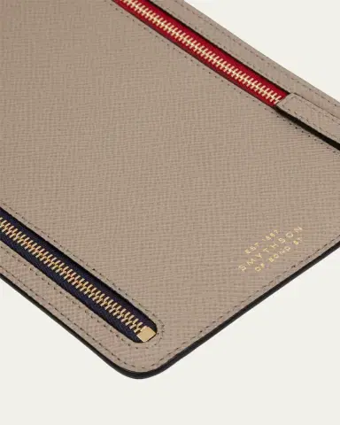Smythson Panama Leather Multi-Zip Currency Case | Thumbnail 4 Smythson Panama Leather Multi-Zip Currency Case | Thumbnail 4
