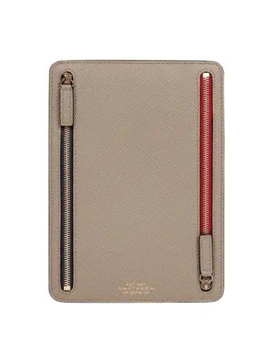 Smythson Panama Leather Multi-Zip Currency Case | Thumbnail 1 Smythson Panama Leather Multi-Zip Currency Case | Thumbnail 1