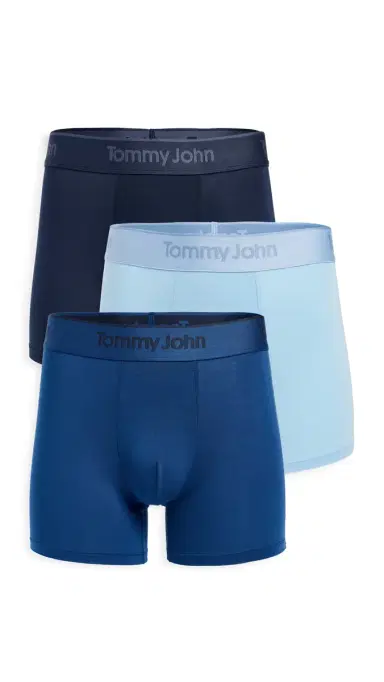 Tommy John Second Skin 4 Trunks 3 Pack Dress Blues/Blue Quartz/ Dutch | Thumbnail 6 Tommy John Second Skin 4 Trunks 3 Pack Dress Blues/Blue Quartz/ Dutch | Thumbnail 6