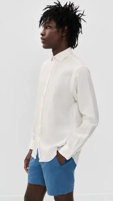 Polo Ralph Lauren Original abel inen Dress Shirt Deckwash White | Thumbnail 4 Polo Ralph Lauren Original abel inen Dress Shirt Deckwash White | Thumbnail 4