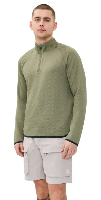 Rhone Founder's Quarter Zip Pullover Smokey Olive L | Thumbnail 1 Rhone Founder's Quarter Zip Pullover Smokey Olive L | Thumbnail 1