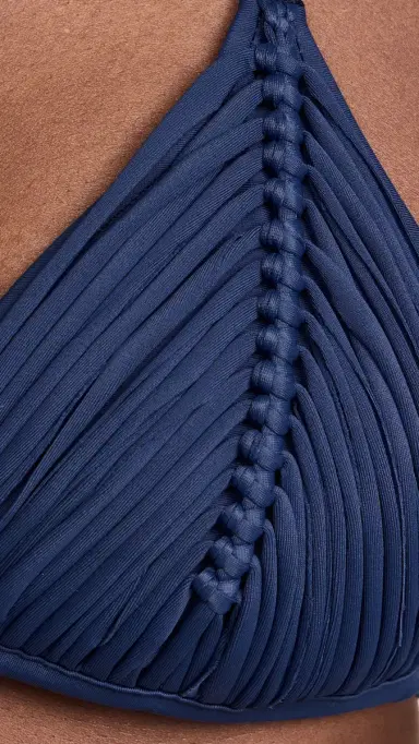 PQ Swim Isla Triangle Bikini Top Navy | Thumbnail 6 PQ Swim Isla Triangle Bikini Top Navy | Thumbnail 6