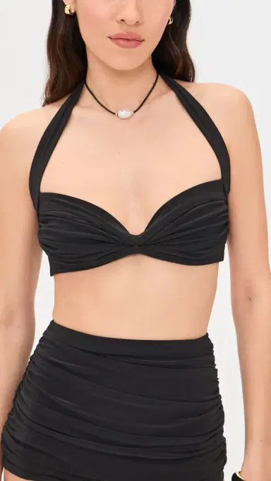 Norma Kamali Bill Bra Bikini Top Black M | Thumbnail 2 Norma Kamali Bill Bra Bikini Top Black M | Thumbnail 2
