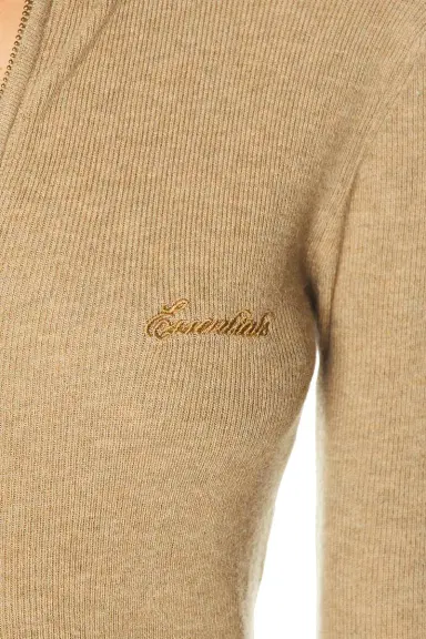 Fear of God Essentials Signature Rib Knit Fitted Long Sleeve Zip Up Rib Tee | Thumbnail 5 Fear of God Essentials Signature Rib Knit Fitted Long Sleeve Zip Up Rib Tee | Thumbnail 5