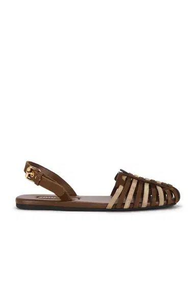 Miu Miu Ballerine Slingback Flat | Thumbnail 1 Miu Miu Ballerine Slingback Flat | Thumbnail 1
