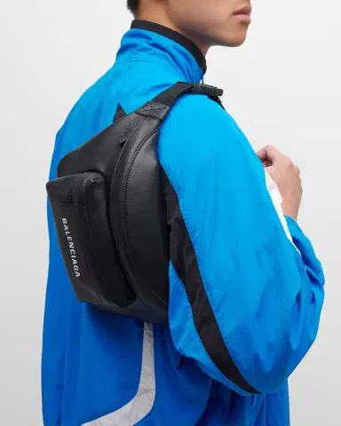 Balenciaga Men's Everyday Leather Belt Bag | Thumbnail 3 Balenciaga Men's Everyday Leather Belt Bag | Thumbnail 3