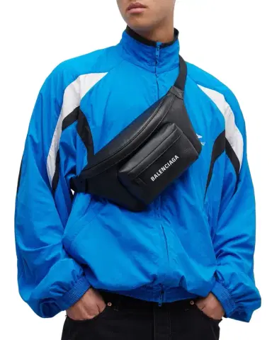Balenciaga Men's Everyday Leather Belt Bag | Thumbnail 1 Balenciaga Men's Everyday Leather Belt Bag | Thumbnail 1