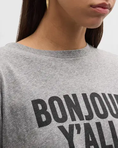 Cinq à Sept Bonjour Y 'all Short-Sleeve T-Shirt | Thumbnail 5 Cinq à Sept Bonjour Y 'all Short-Sleeve T-Shirt | Thumbnail 5