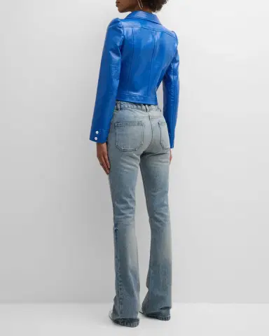 Courrèges Textured Vinyl Crop Jacket | Thumbnail 6 Courrèges Textured Vinyl Crop Jacket | Thumbnail 6