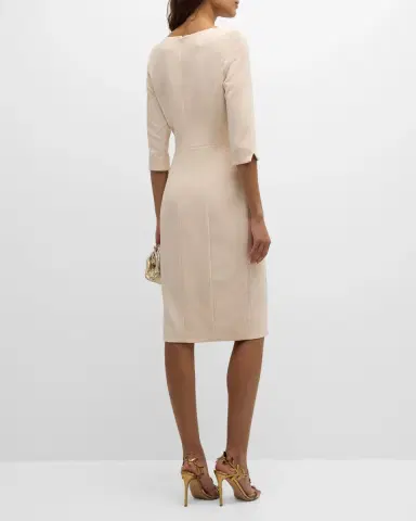 Black Halo Marissa 3/4-Sleeve Ponte Sheath Dress | Thumbnail 5 Black Halo Marissa 3/4-Sleeve Ponte Sheath Dress | Thumbnail 5