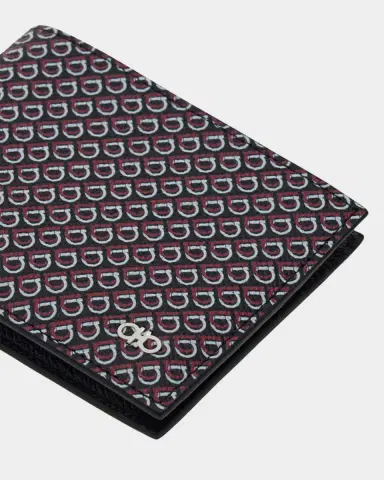 Ferragamo Men 's Micro Gancio Leather Bifold Wallet | Thumbnail 4 Ferragamo Men 's Micro Gancio Leather Bifold Wallet | Thumbnail 4