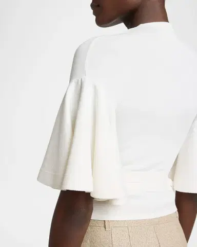 Jacquemus La Maille Paysan Bell-Sleeve Wrap Top | Thumbnail 5 Jacquemus La Maille Paysan Bell-Sleeve Wrap Top | Thumbnail 5