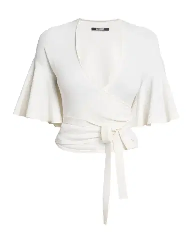 Jacquemus La Maille Paysan Bell-Sleeve Wrap Top | Thumbnail 1 Jacquemus La Maille Paysan Bell-Sleeve Wrap Top | Thumbnail 1