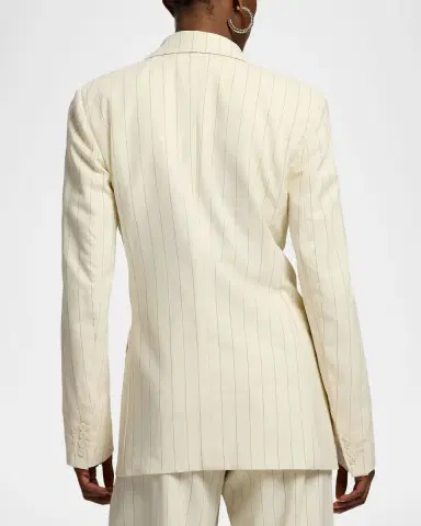 Ralph Lauren Collection Ramona Striped Wool Jacket | Thumbnail 2 Ralph Lauren Collection Ramona Striped Wool Jacket | Thumbnail 2
