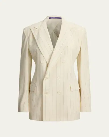 Ralph Lauren Collection Ramona Striped Wool Jacket | Thumbnail 4 Ralph Lauren Collection Ramona Striped Wool Jacket | Thumbnail 4