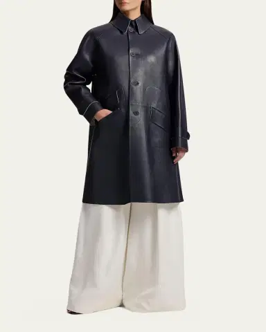 Ralph Lauren Collection Ottis Lambskin Balmacaan Coat | Thumbnail 5 Ralph Lauren Collection Ottis Lambskin Balmacaan Coat | Thumbnail 5