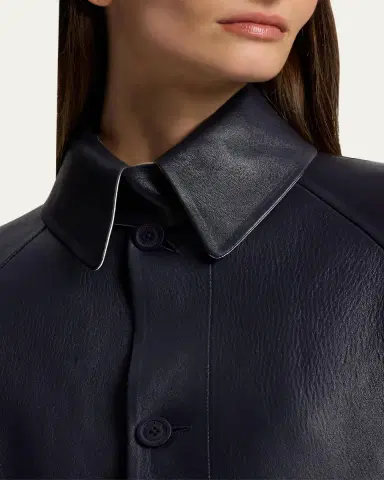 Ralph Lauren Collection Ottis Lambskin Balmacaan Coat | Thumbnail 8 Ralph Lauren Collection Ottis Lambskin Balmacaan Coat | Thumbnail 8